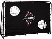 HUDORA Fu&szlig;ball-Tor Freekick mit Torwand, Fu&szlig;ball-Tor Garten - 76922, schwarz,