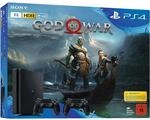 Sony PlayStation 4 (PS4) Slim 1TB Konsole Schwarz Bundle - God of War - 2 x