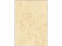 SIGEL DP191 Hochwertiger marmorierter Karton / Papier beige, A4, 25 Blatt, Motiv