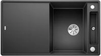 BLANCO AXIA III 5 S-F | Granitsp&uuml;le aus SILGRANIT anthrazit | Einbauart: