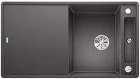BLANCO AXIA III 5 S-F | Granitsp&uuml;le aus SILGRANIT felsgrau | Einbauart: