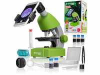 Bresser Junior Einsteiger Mikroskop 40-640x mit Durchlicht LED-Beleuchtung und...