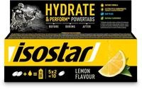 Isostar - Hydrate & Perform Powertabs mit Zitronengeschmack - Brausetabletten f&uuml;r