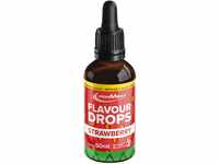 IronMaxx Flavour Drops - Erdbeere 50ml | kalorienfrei & zuckerfrei | vegane