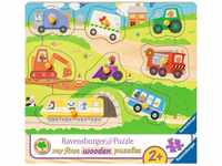 Ravensburger Kinderpuzzle - 03684 Lieblingsfahrzeuge - my first wooden puzzle mit 8