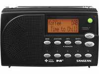 Sangean DPR65 Tragbares Digital-Radio (LCD-Display, DAB+, FM-RDS) schwarz