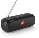 JBL Tuner Radiorekorder - Schwarz &ndash; Tragbarer Bluetooth Lautsprecher mit DAB+ und