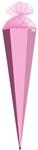 ROTH Bastelschult&uuml;te 85cm rosa sechseckig - Schult&uuml;te mit Stabiler Rot(h)-Spitze