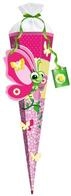 ROTH 3D Bastelschult&uuml;te Schmetterling Lilly 80cm 6-eckig Rot(h)-Spitze