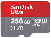 SanDisk Ultra 256 GB microSDXC Memory Card + SD Adapter with A1 App Performance...