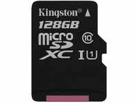 Kingston SDCS/128GBSP MicroSD Canvas Select Geschwindigkeiten der Klasse 10...