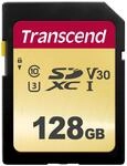 Transcend 128GB SDXC/SDHC 500S Speicherkarte TS128GSDC500S / bis zu 95 MBs lesen und