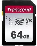 Transcend 64GB SDXC 300S Speicherkarte, UHS-I U1, V10, bis zu 100 MB/s | Ideal f&uuml;r