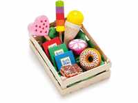 Erzi 28135 Sortiment Süßwaren aus Holz, Kaufladenartikel für Kinder,...