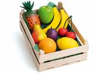 Erzi 28101 Sortiment Obst aus Holz, Kaufladenartikel für Kinder, Rollenspiele