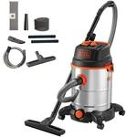 BLACK+DECKER Nass und Trockensauger BXVC30XTDE mit Integrierte Steckdose f&uuml;r