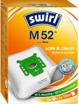 Swirl M 52 EcoPor Staubsaugerbeutel (4 Beutel), rei&szlig;feste Staubbeutel f&uuml;r einige