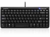 Perixx 10789 PERIBOARD-407B Mini Tastatur, USB, QWERTY US Englishes Layout,...