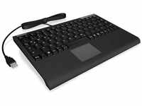 ICY BOX Keysonic ACK-540U+ US Mini SoftSkin Tastatur schwarz