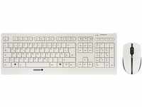CHERRY JD-0400DE-0 drahtlose Tastatur (Deutsch, 109-Tasten, USB) mit optische...