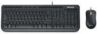 Microsoft Wired Desktop 600 Tastatur und Maus Set, UK-Layout, Schwarz