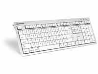 LogicKeyboard SKB-CWMU-UK Tastatur, ALBA UK (Apple Mac) Silber/Weiß/Schwarz