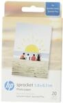 HP Sprocket 5.8x8.7 cm Premium Zink Sticker Fotopapier (20 Blatt) Kompatibel...