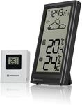 Bresser Wetterstation Funk mit Au&szlig;ensensor Meteo Temp, Thermometer mit