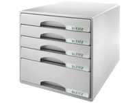 Leitz Schubladenbox mit 5 Schubladen, Für die Aufbewahrung von A4 Dokumenten und