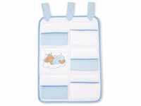 Babybetttasche von Sleeping Bear in 7 Farben, Farbe:Blau