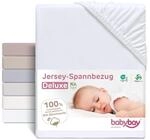 babybay Jersey Spannbetttuch Deluxe Organic Cotton passend f&uuml;r Modell Original,