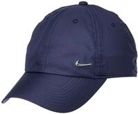 Nike Unisex Metal Swoosh H86 Baseball Kappe, Obsidian/Metallic Silver,