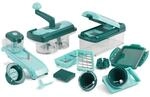 Genius A34064 Nicer Dicer Fusion Smart 23tlg Gem&uuml;seschneider blau - Spiralschneider