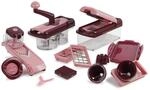 Genius Nicer Dicer Fusion Smart Set (23 Teile) inkl. Twist in rubinrot