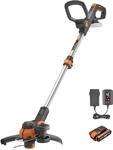 WORX WG163E.1 20V Akku-Rasentrimmer &ndash;​​ Inkl. Li-Ion Akku, Ladestation, Spule,