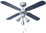 Bestron Deckenventilator mit 3 Lampen, gro&szlig;e Fl&uuml;gelspannweite von &Oslash; 102 cm,...