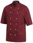 Kochjacke 1/2 Arm schwarz, wei&szlig;, bordeaux (62 (= Damengr&ouml;&szlig;e 56), Bordeaux)