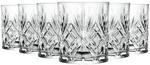 RCR 6X 240ml Melodia Whiskygl&auml;ser - Glas Schneiden Whiskey Rum Wodka Gin Scotch