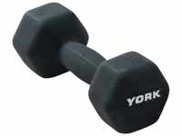 York Fitness Hantel Neo-Hex, schwarz, 1 x 2 kg, 15633