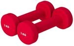 GORILLA SPORTS&reg; Neopren Kurzhanteln - 2er Set, Hantelbaum, 2x0,5kg, 2x1kg,...