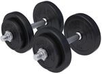 GORILLA SPORTS&reg; Kurzhanteln 2er Set 20/30 kg &ndash; Verstellbare Hanteln mit