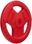 GORILLA SPORTS&reg; Hantelscheiben 1,25&ndash;25 kg/30-kg-Set, 50 mm, Gummi, 3 Griffe