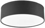 Lindby LED Textil Deckenleuchte rund 40 cm, Deckenlampe Stoff grau 3xE27 max. 60W