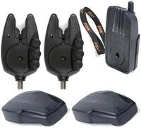 Fox Micron RX+ 2 Rod Set - 2 Bissanzeiger + 1 Receiver zum Karpfenangeln,