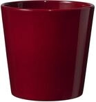 Soendgen Keramik Blumen&uuml;bertopf, Dallas Style, Bordeaux, 14 x 14 x 13 cm,