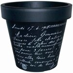 Geli Pflanztopf, E und K 40 cm r, old letter dark, 40 x 40 x 35 cm, 31104053