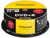 Intenso DVD+R 4,7 GB 16x DVD-Rohlinge bedruckbar kratzfest 25er Spindel