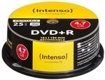 Intenso DVD+R 4,7 GB 16x DVD-Rohlinge bedruckbar kratzfest 25er Spindel