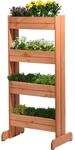 dobar&reg; 58372FSCe Vertikales Blumenbeet Massivholz | Vertikales Hochbeet mit 4
