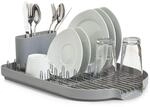 Zeller 24890 Geschirrabtropfst&auml;nder, Kunststoff 45 x 32 x 13 cm, grau